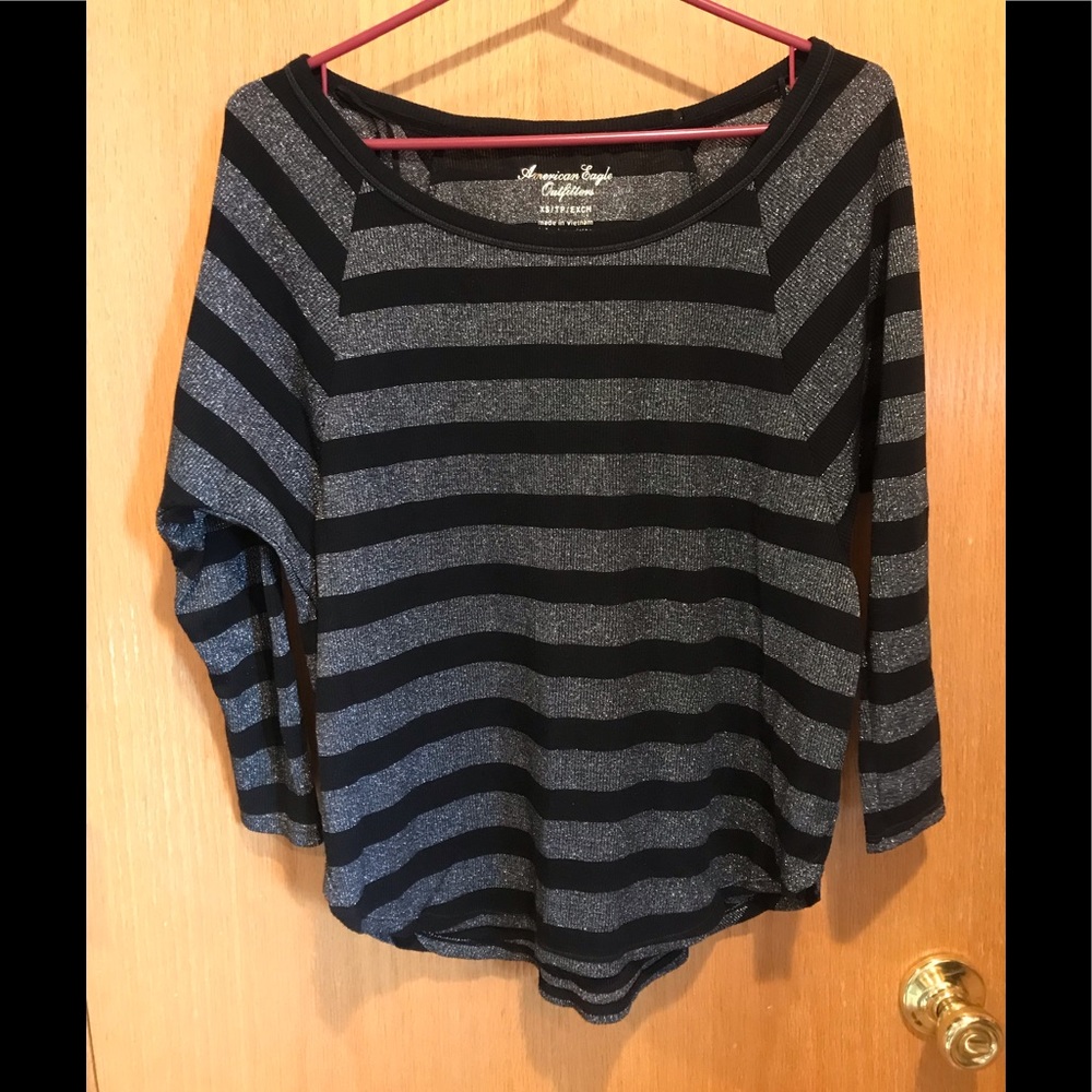 Black and silver American Eagle sweater - Picture 1 of 2